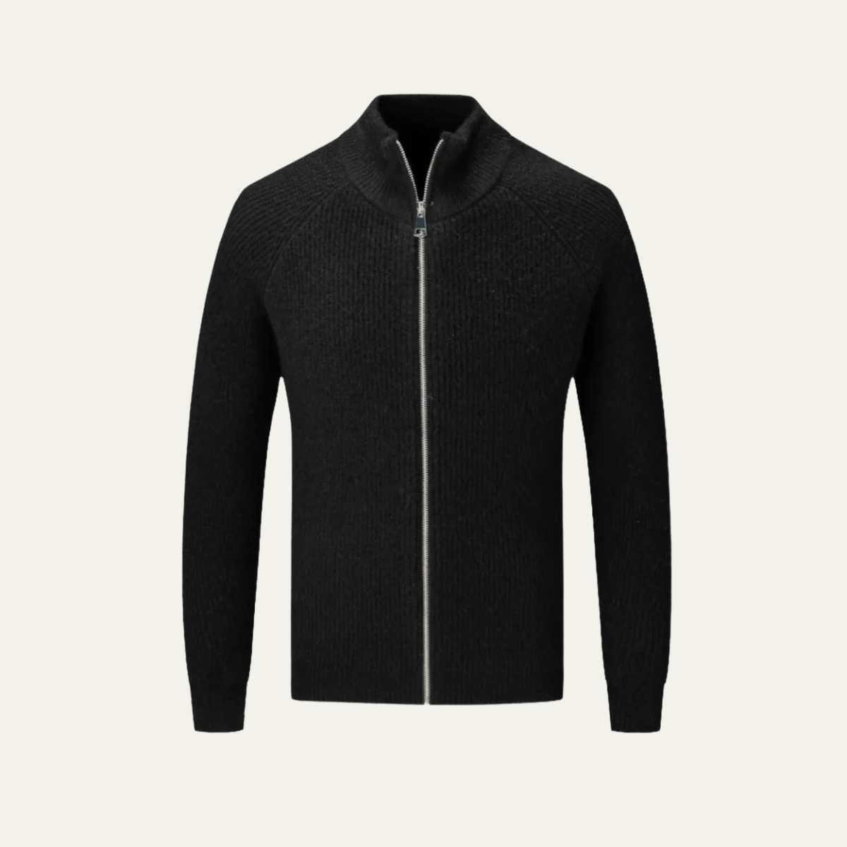 The Merino - Cardigan zippé en laine mérinos pour homme