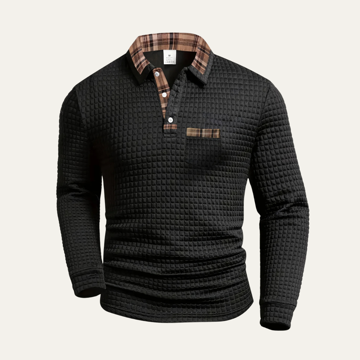 The Saturnia - Pull Polo en Maille Waffle pour Homme