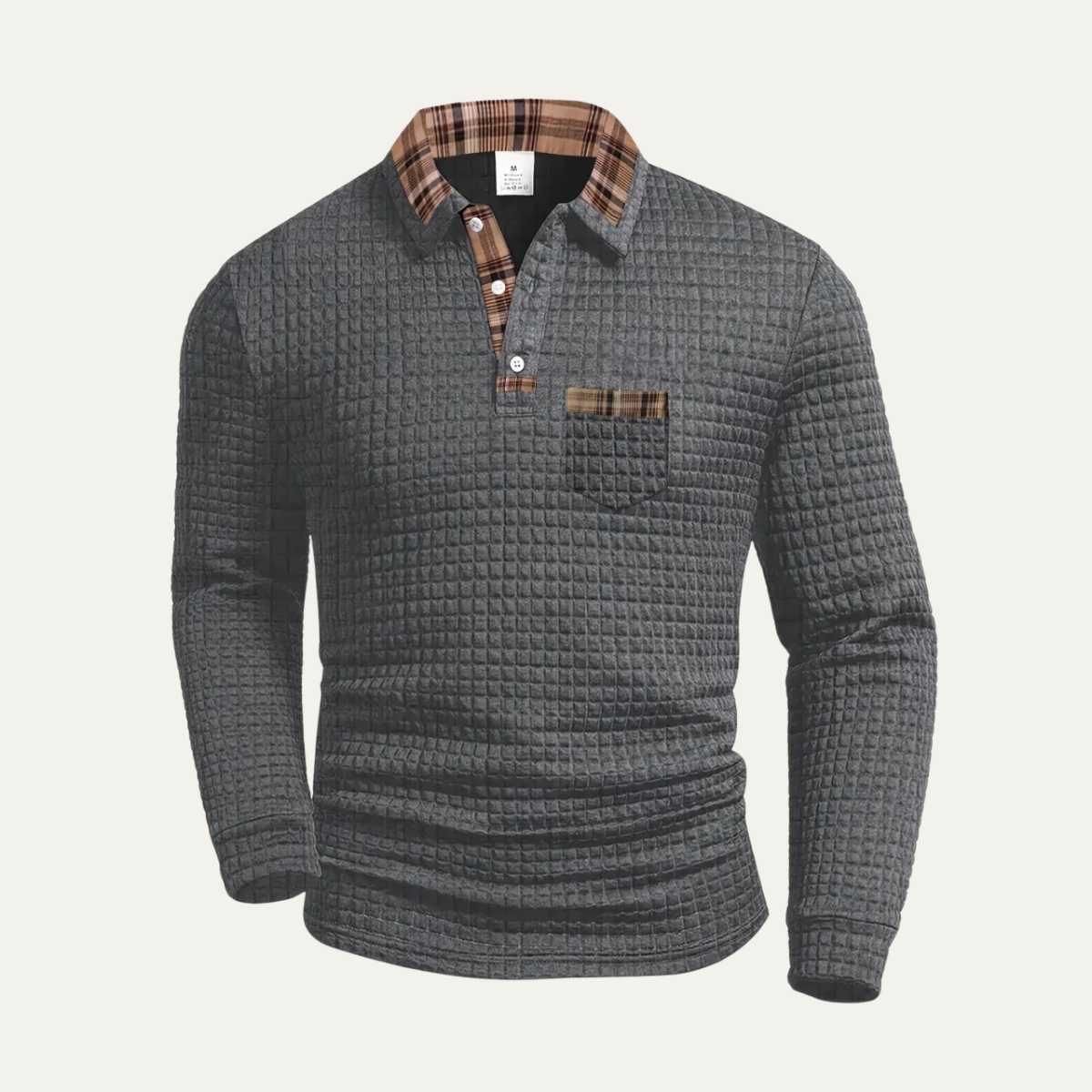 The Saturnia - Pull Polo en Maille Waffle pour Homme
