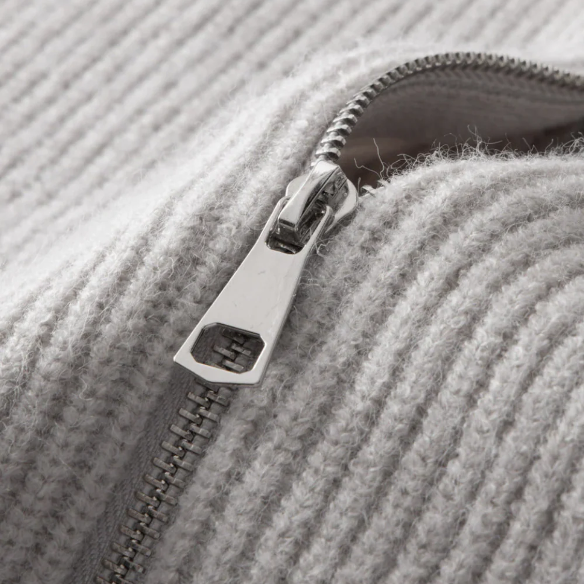 The Merino - Cardigan zippé en laine mérinos pour homme