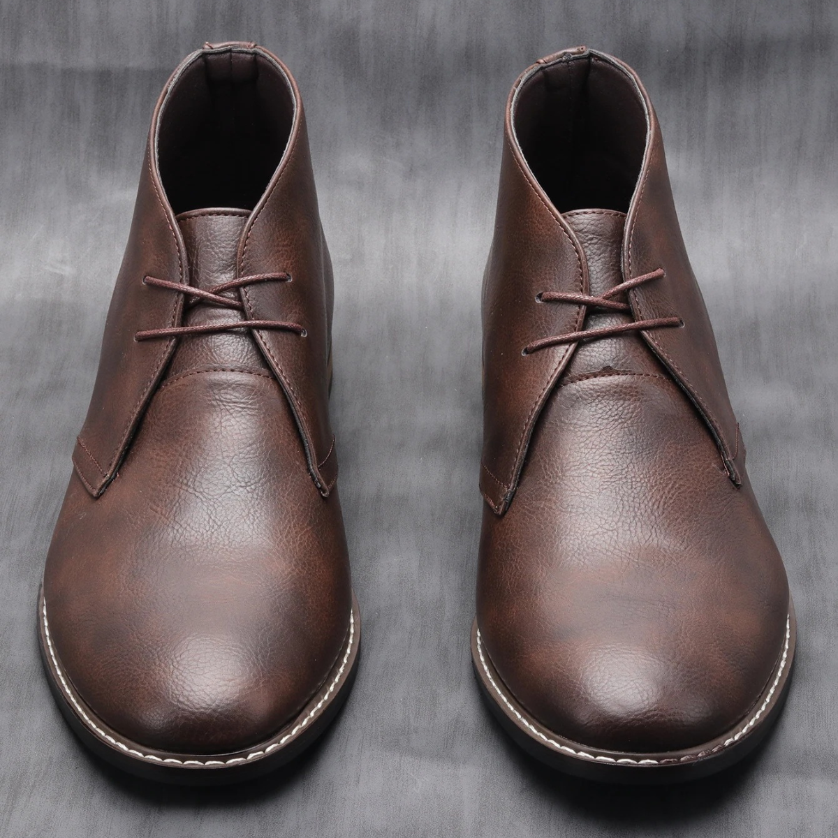 The Wildmere - Bottes en Cuir Marron Vintage pour Hommes