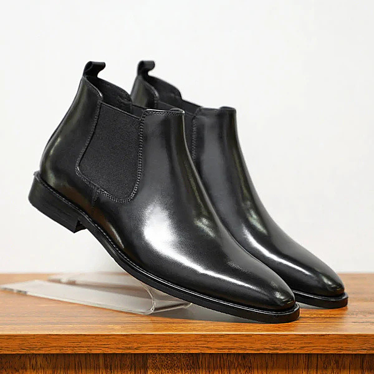 The Hawthorne - Bottines élégantes en cuir pour homme, à enfiler