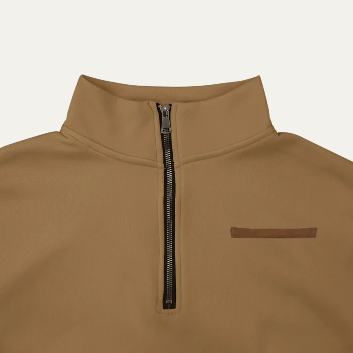 The Canterbury - Pull Casual à Col Montant à Zip Quart de pour Homme