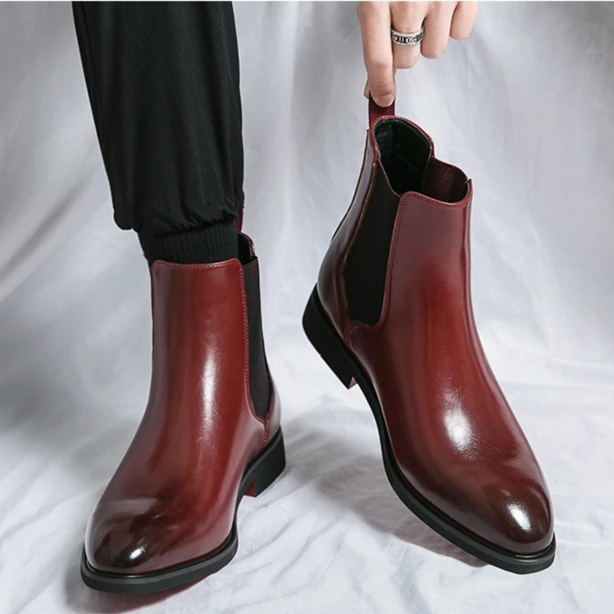 The Cobblestone Bottines Classiques à Enfiler en Cuir pour Homme