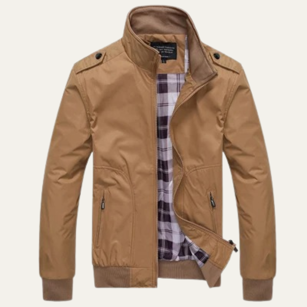 The Firenze Veste bombardier légère à col montant pour homme