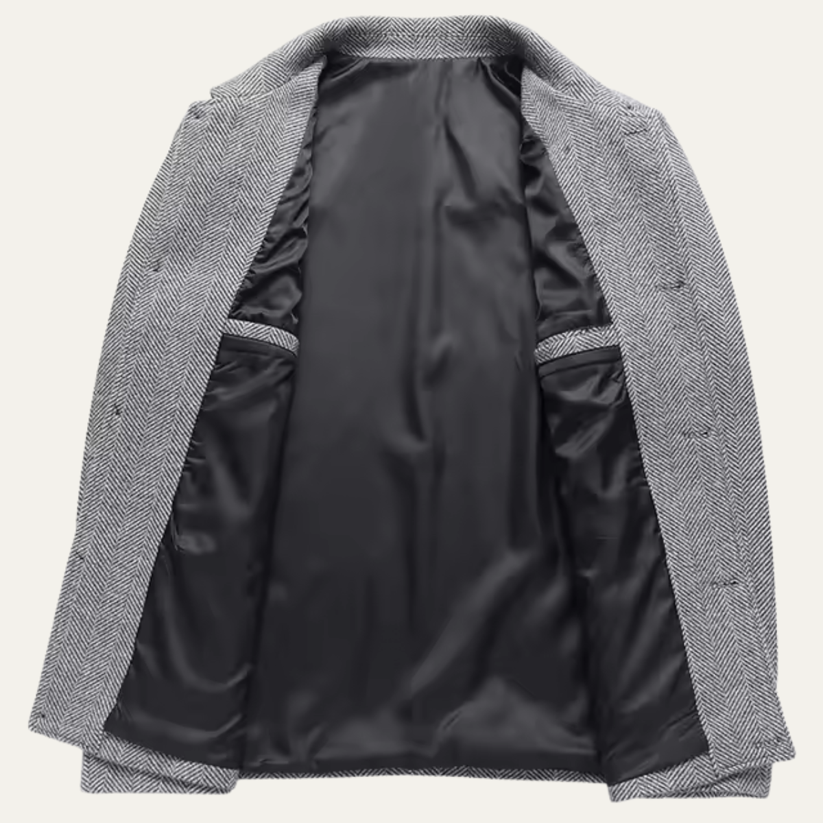 The Winslow - Veste d'extérieur chaude à chevrons pour homme avec poches