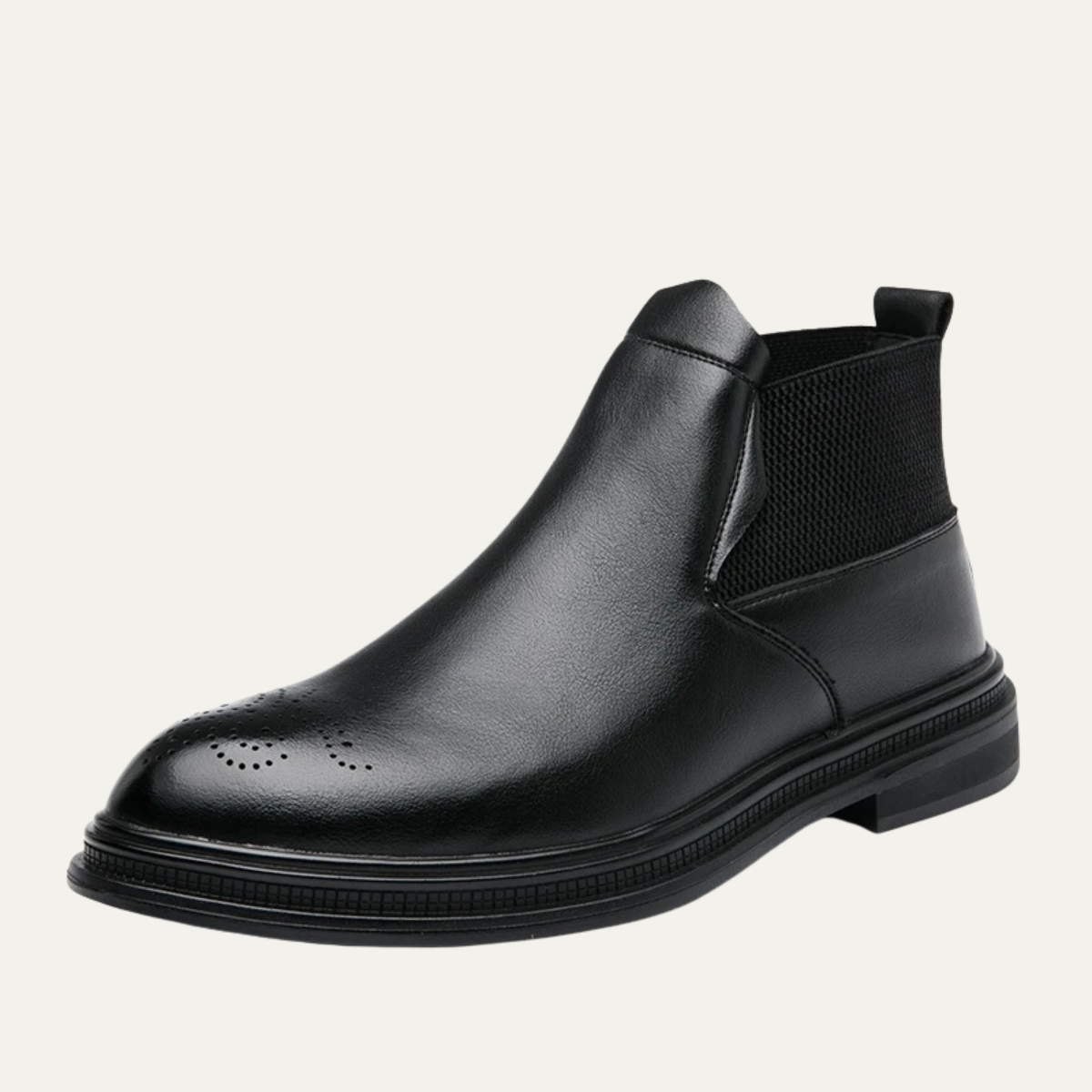 The Summerville - Bottines en cuir pour homme avec détails brogues - Style chic et décontracté