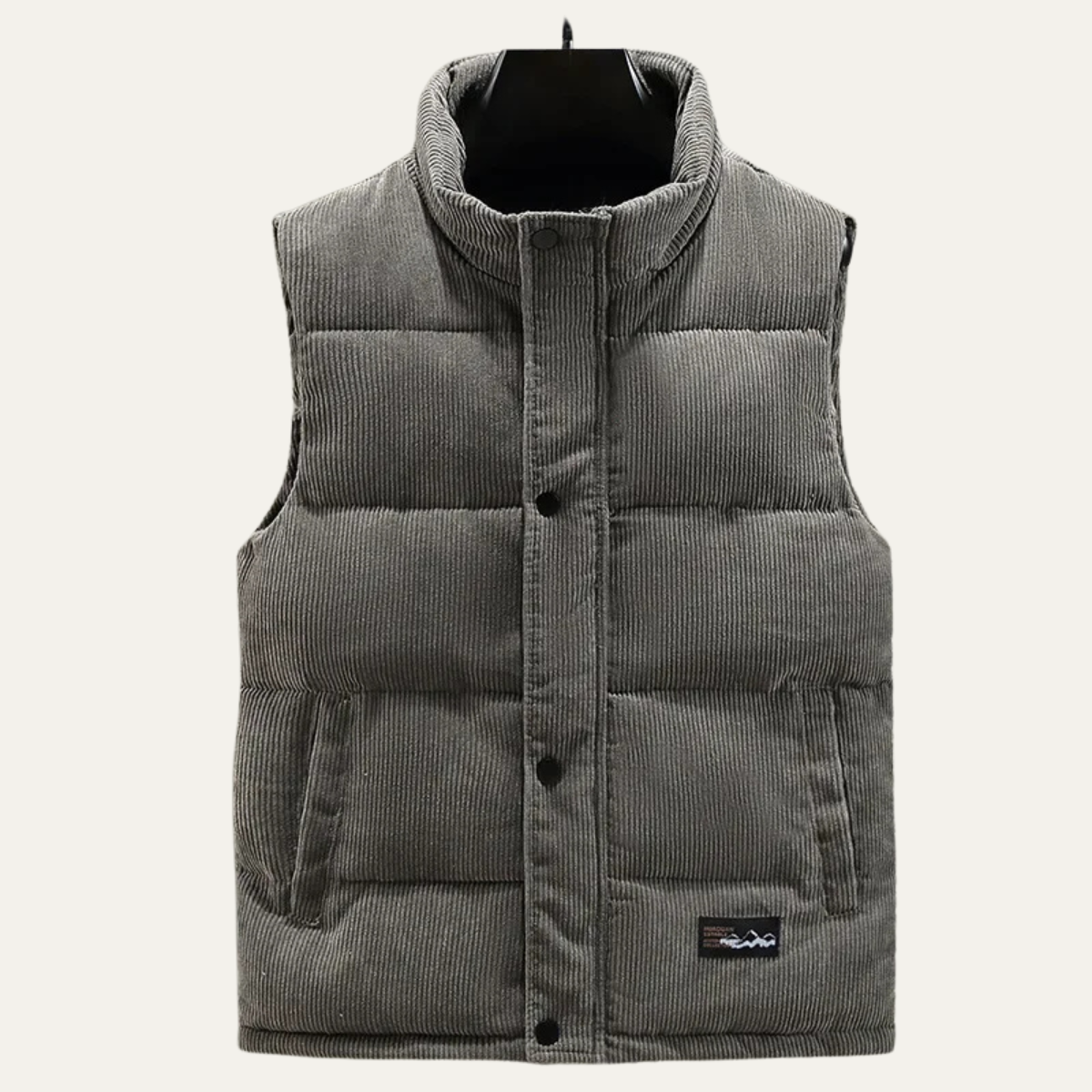 The Gubbio – Gilet Doudoune Homme Sans Manches Velours Côtelé