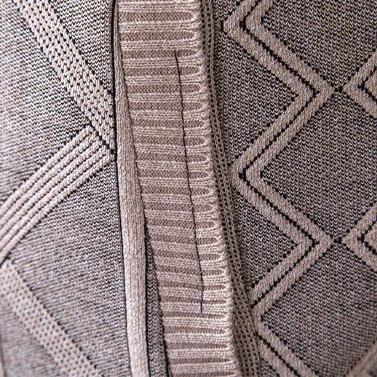 The Chianti – Veste Tricotée Zippée à Motifs Homme