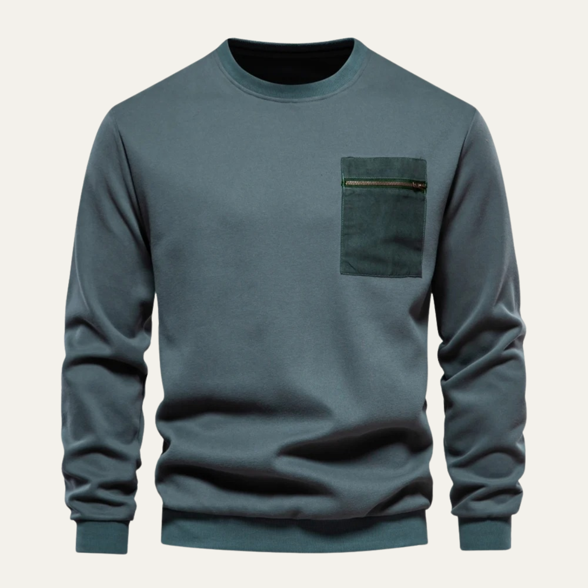The Glasgow – Sweatshirt Homme avec Poche Zippée