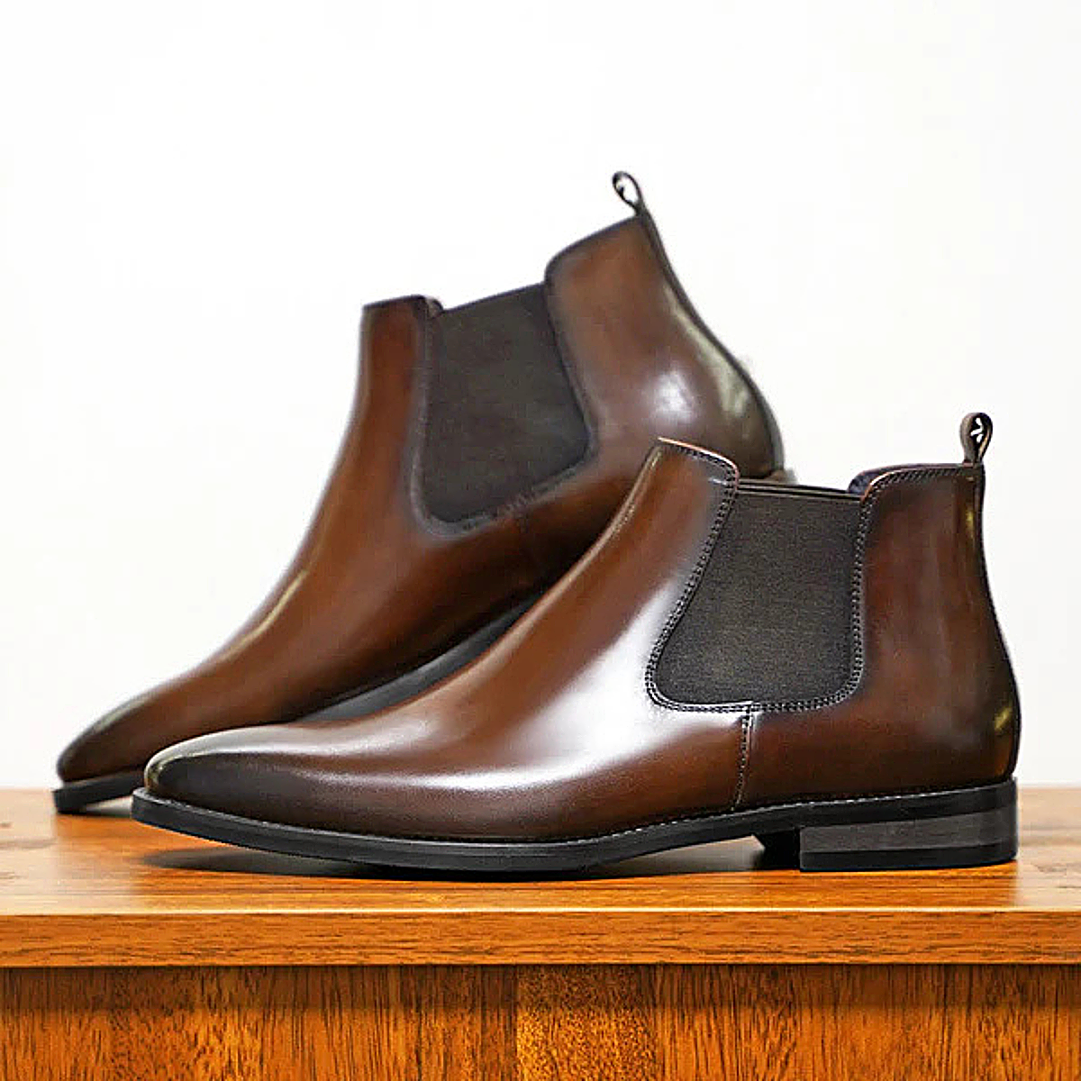 The Hawthorne - Bottines élégantes en cuir pour homme, à enfiler