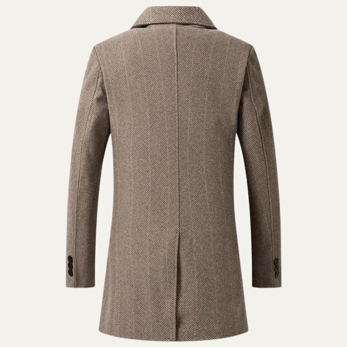 The Cambridge - Manteau Long Slim Fit en Laine Mélangée pour Hommes