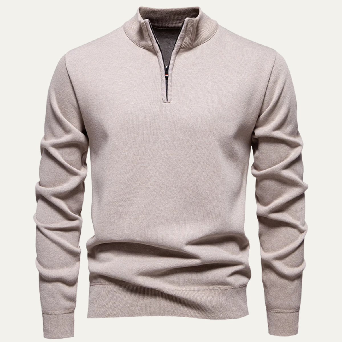 The Pesaro - Pull polaire à col montant et demi-zip pour homme