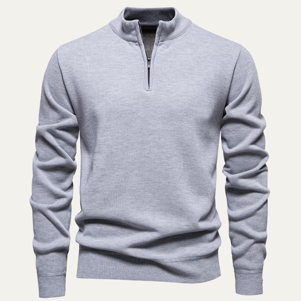The Pesaro - Pull polaire à col montant et demi-zip pour homme