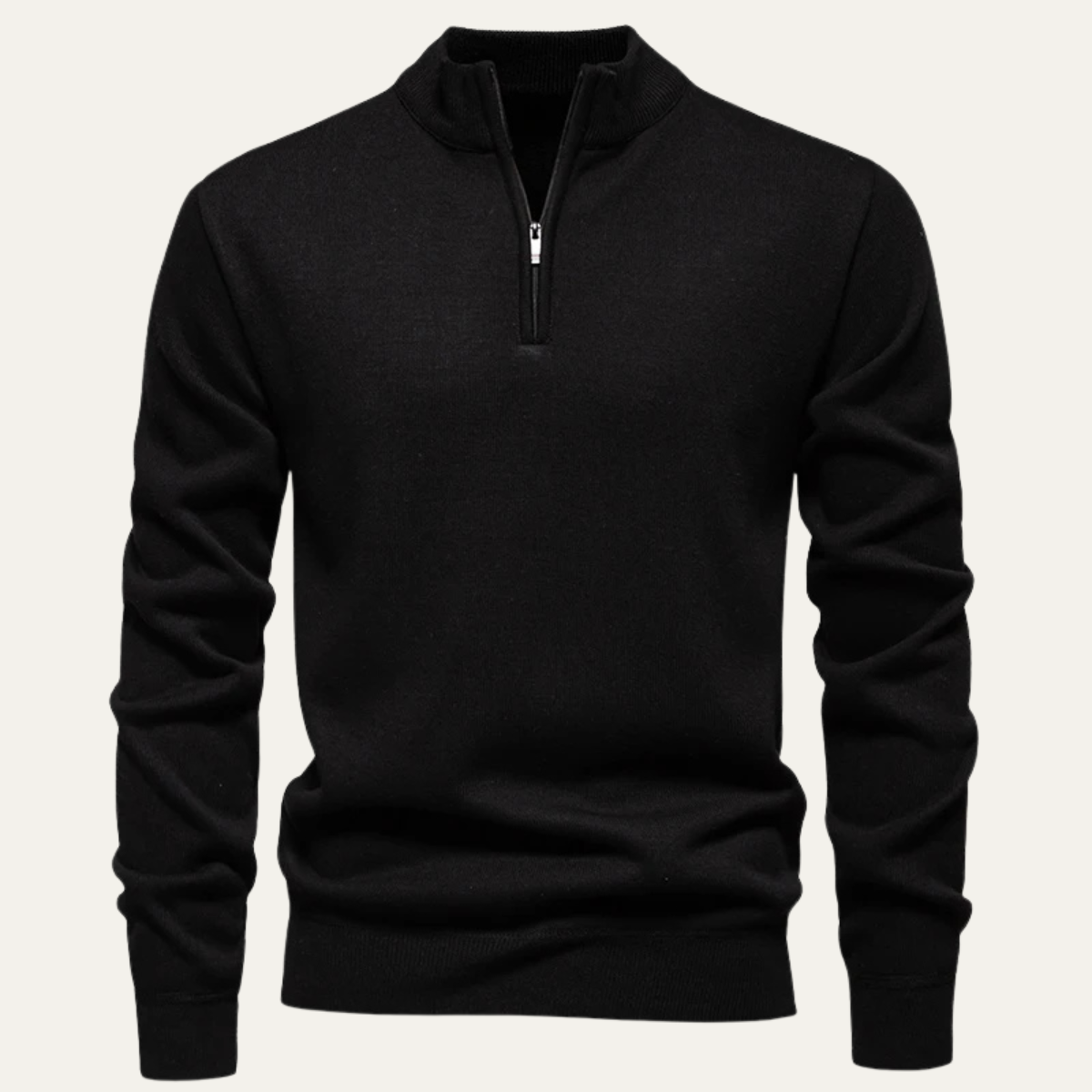 The Pesaro - Pull polaire à col montant et demi-zip pour homme
