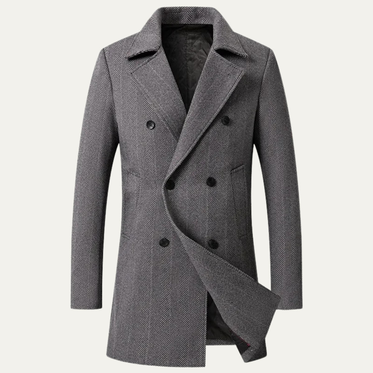 The Cambridge Manteau tendance slim fit en laine mélangée pour homme