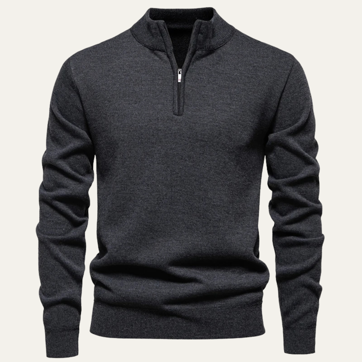 The Pesaro - Pull polaire à col montant et demi-zip pour homme