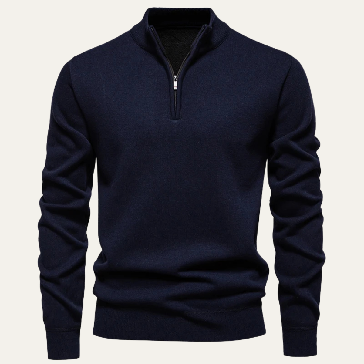 The Pesaro - Pull polaire à col montant et demi-zip pour homme
