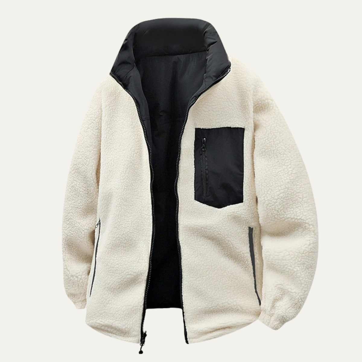 The Cala Mariolu - Veste réversible en polaire sherpa pour homme