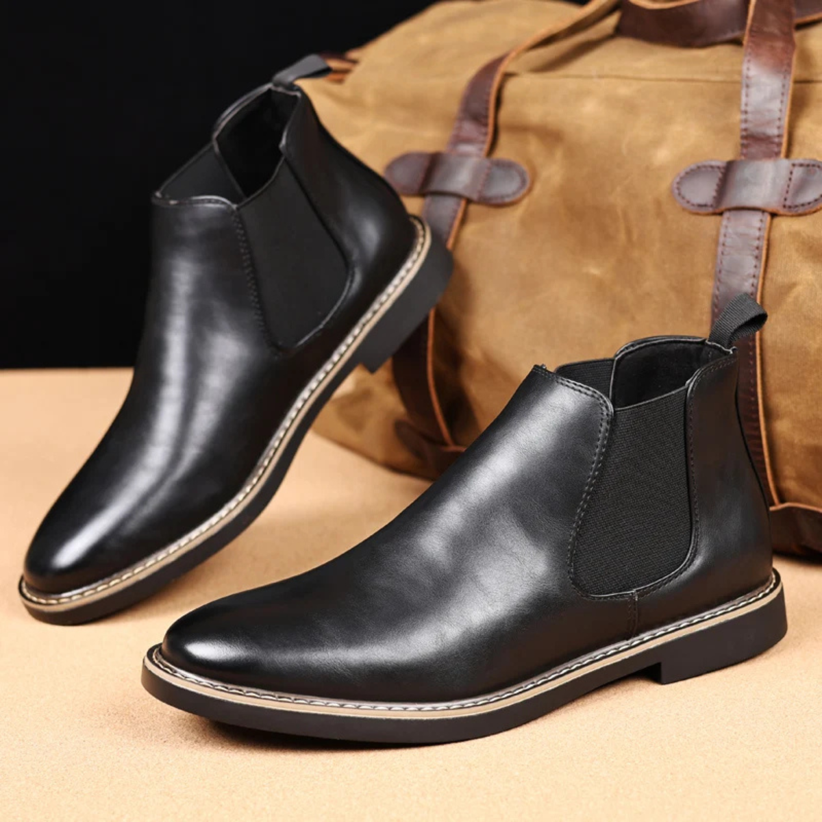The Piacenza - Bottes Chelsea Classiques en Cuir Tendance pour Hommes