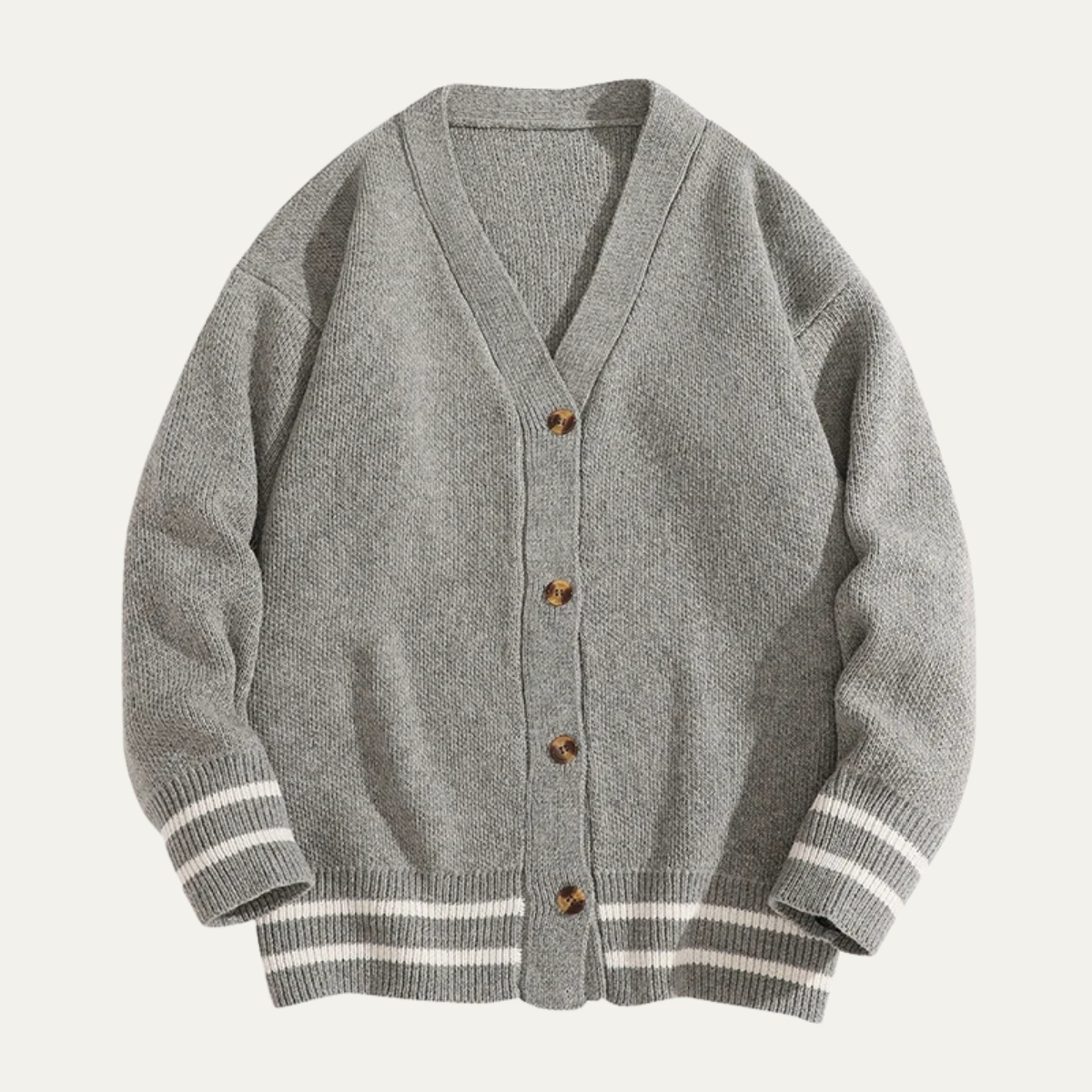 The Rosignano - Le Cardigan Tricoté à Col V Boutonné Décontracté pour Homme