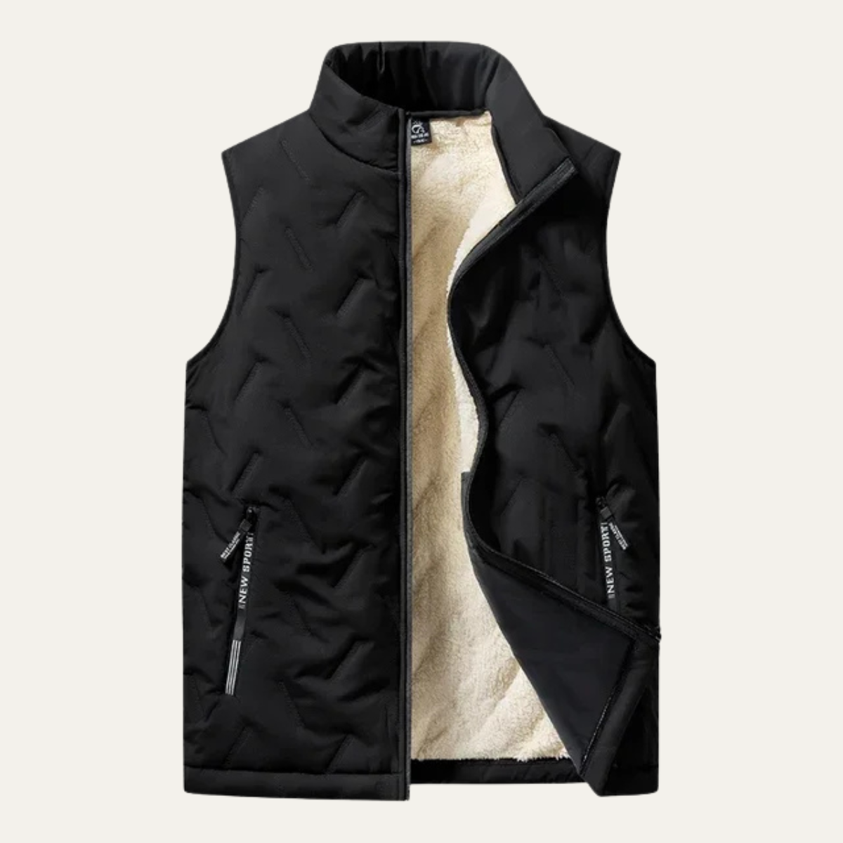 The Macerata – Gilet Doudoune Homme Sans Manches Doublé Sherpa Léger
