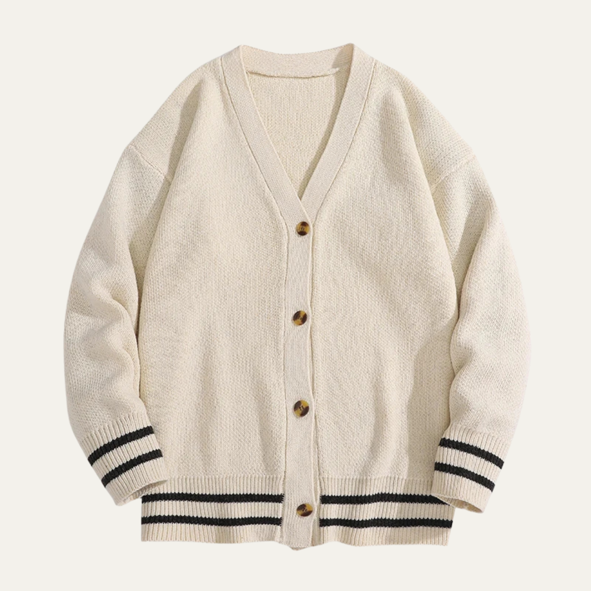 The Rosignano - Le Cardigan Tricoté à Col V Boutonné Décontracté pour Homme