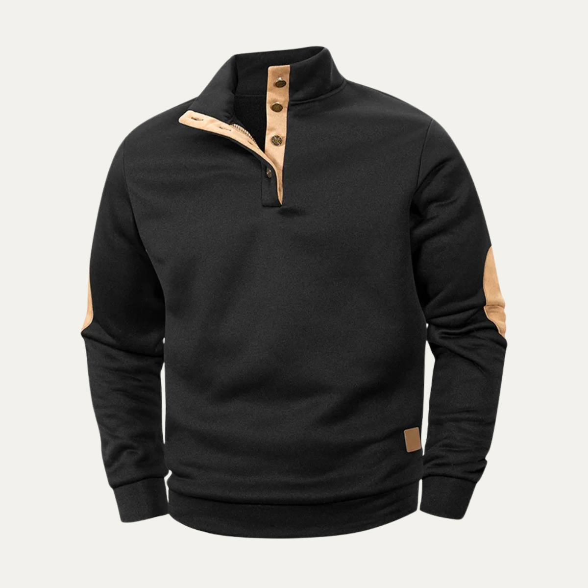 The Shanklin - Pull en maille à col montant décontracté pour homme