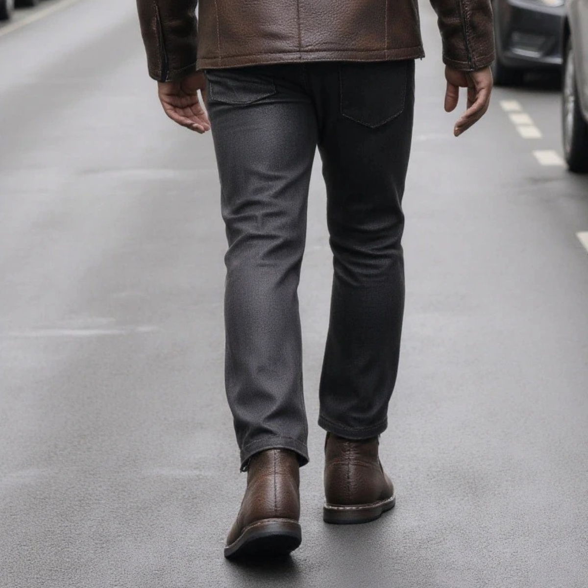 The Wildmere - Bottes en Cuir Marron Vintage pour Hommes