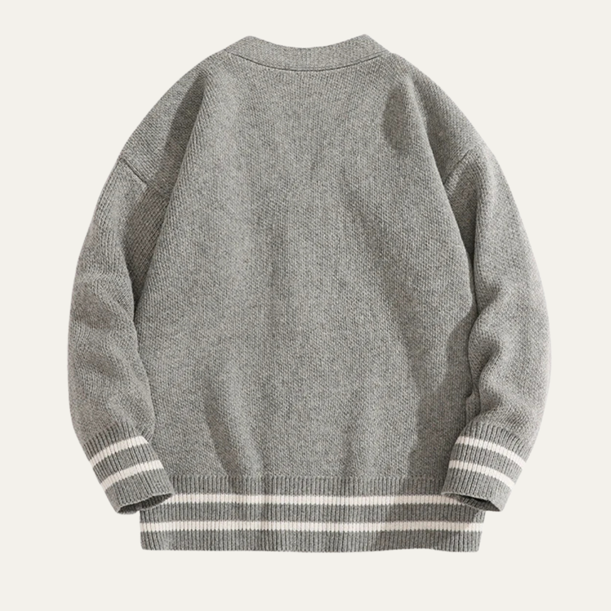 The Rosignano - Le Cardigan Tricoté à Col V Boutonné Décontracté pour Homme