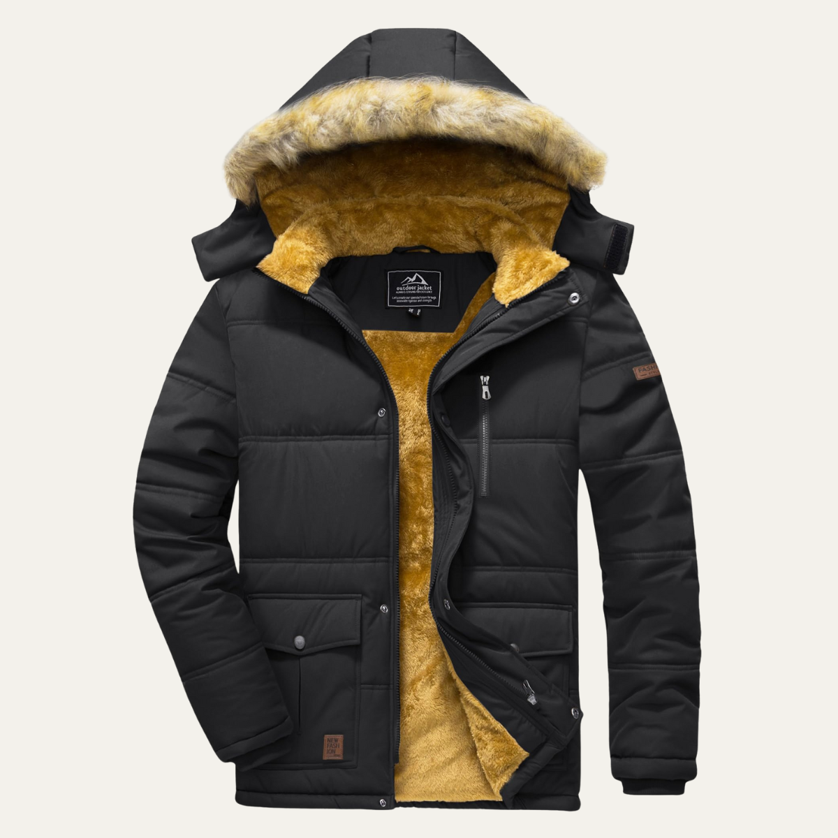 The Briarcliff Veste parka d’hiver pour homme avec capuche amovible
