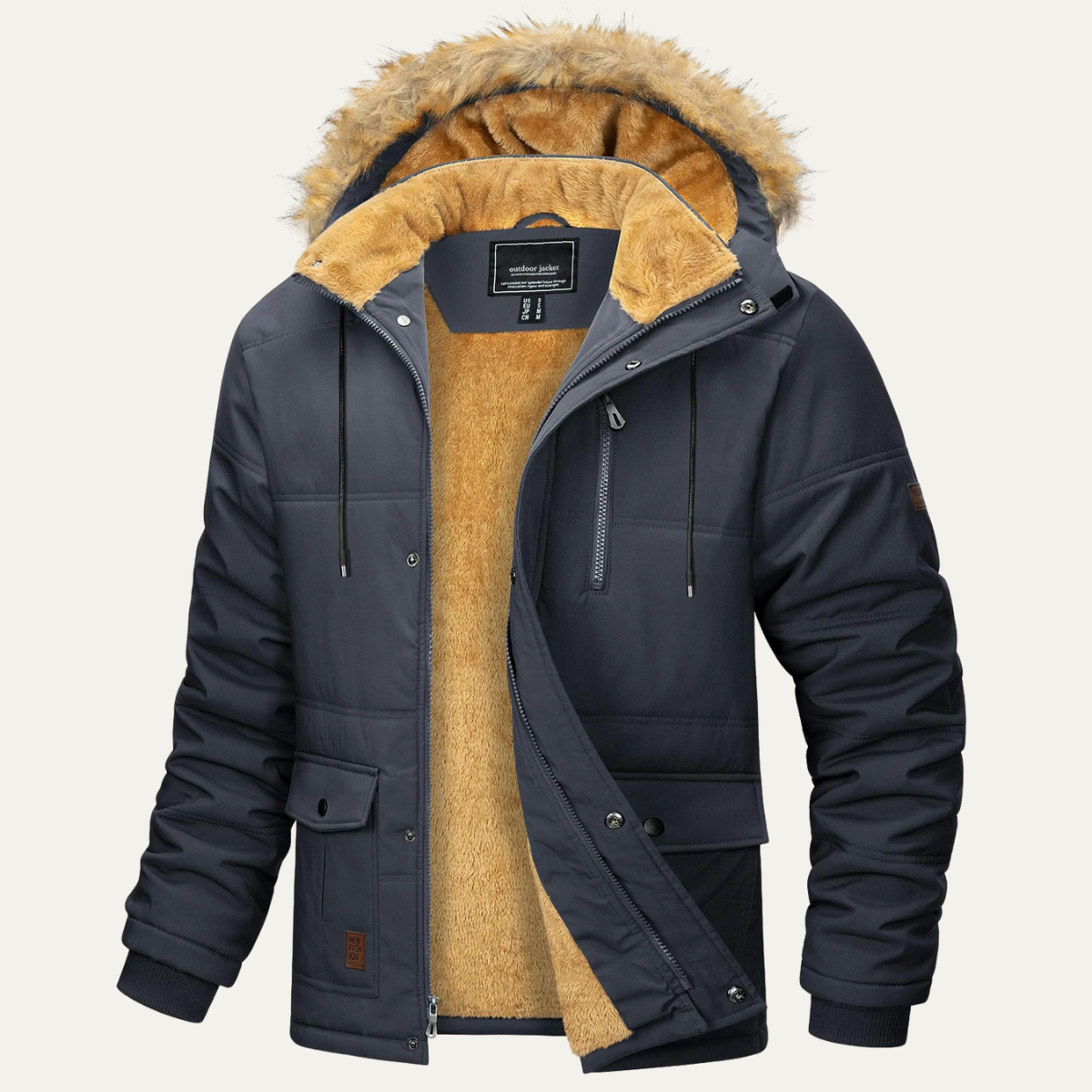 The Briarcliff Veste parka d’hiver pour homme avec capuche amovible