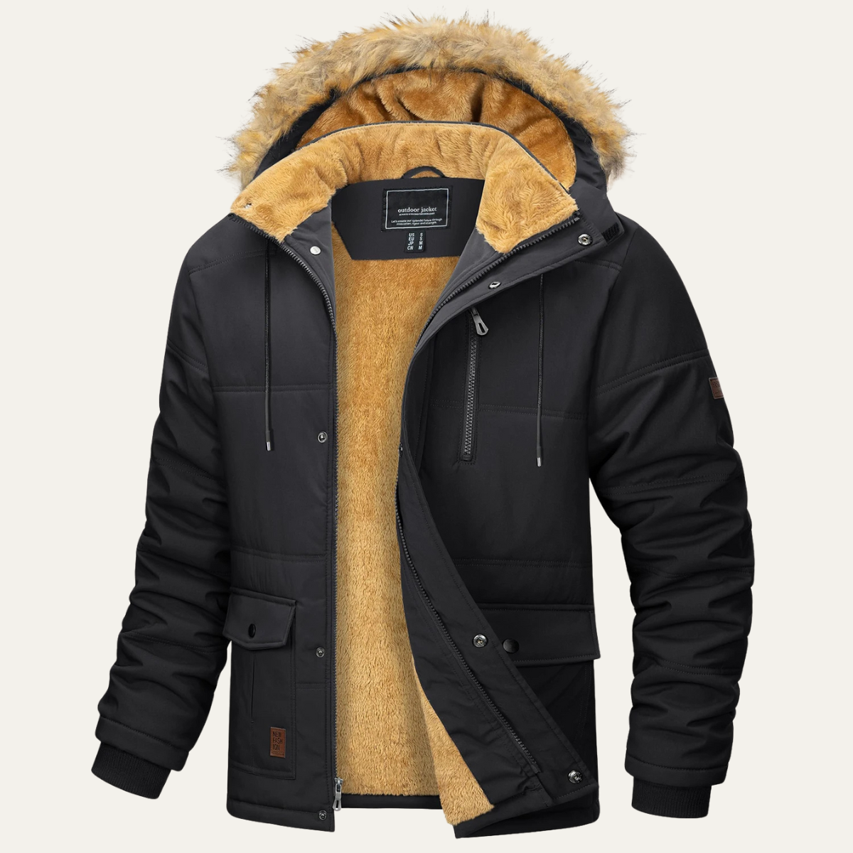 The Briarcliff Veste parka d’hiver pour homme avec capuche amovible