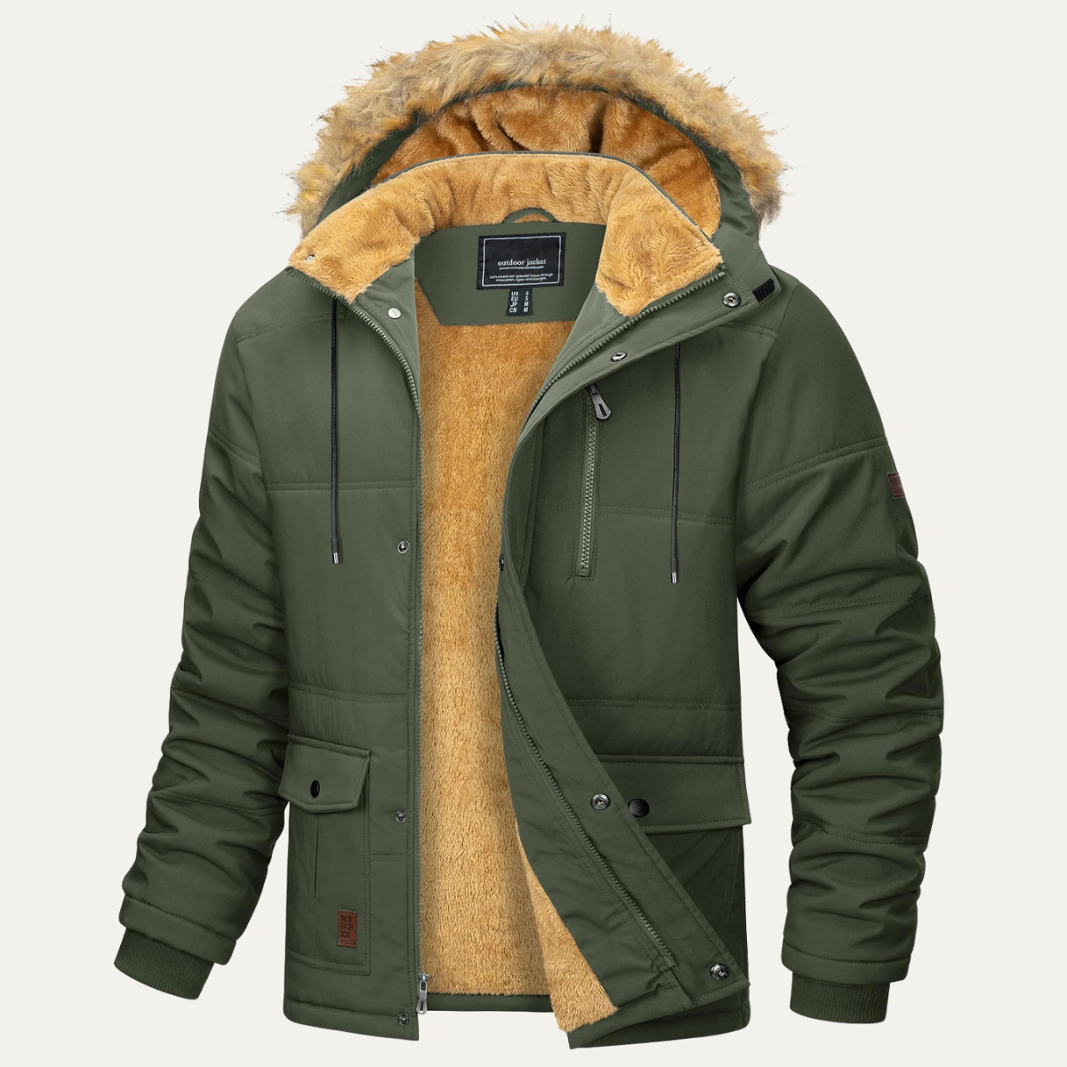 The Briarcliff Veste parka d’hiver pour homme avec capuche amovible