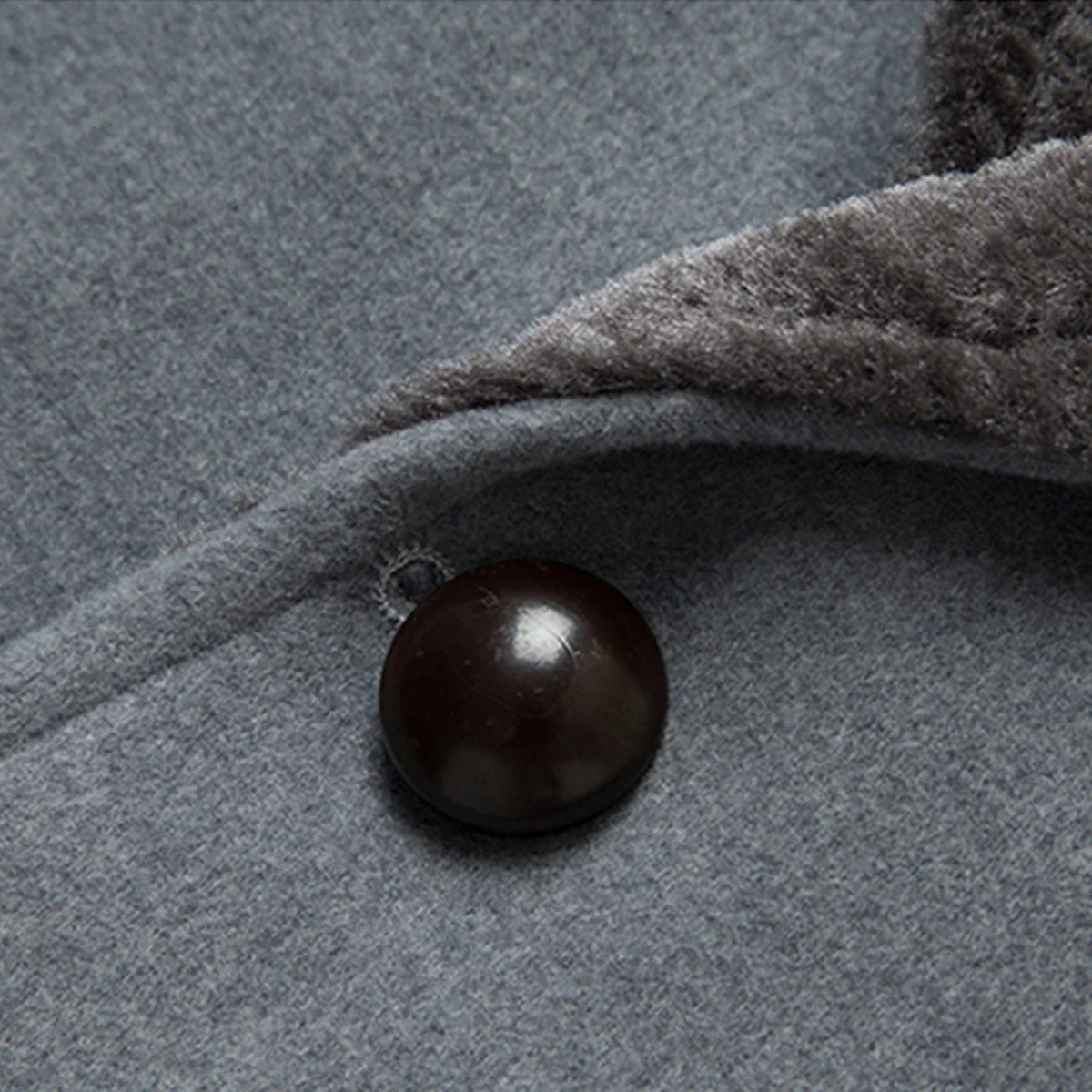 The Pinebrook - Manteau d'hiver long ajusté pour homme avec col en fausse fourrure