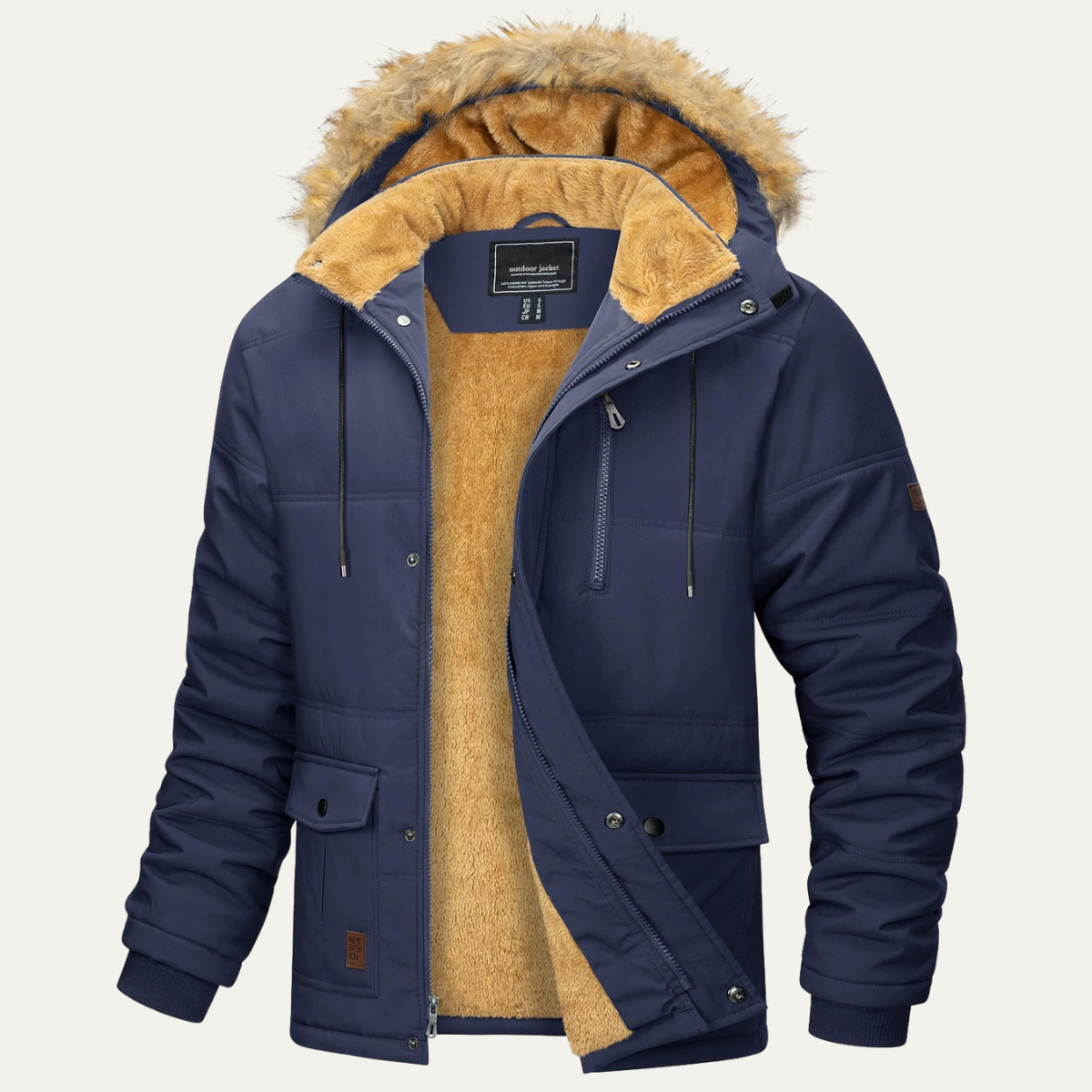 The Briarcliff Veste parka d’hiver pour homme avec capuche amovible