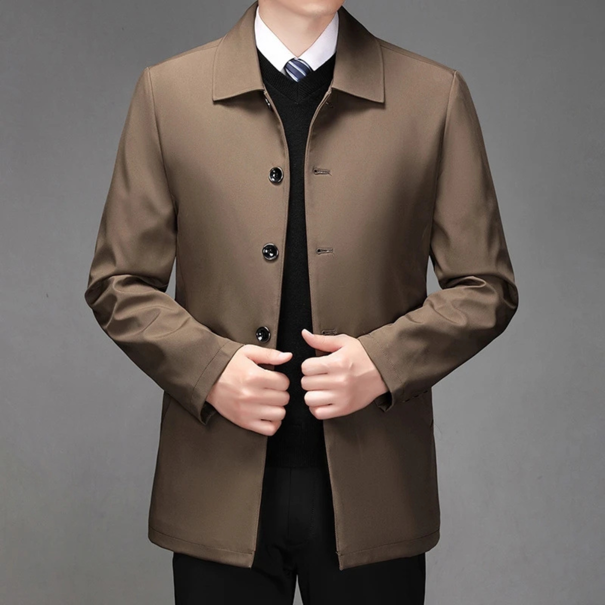 The Alden - Veste Boutonnée Légère Smart Casual pour Hommes