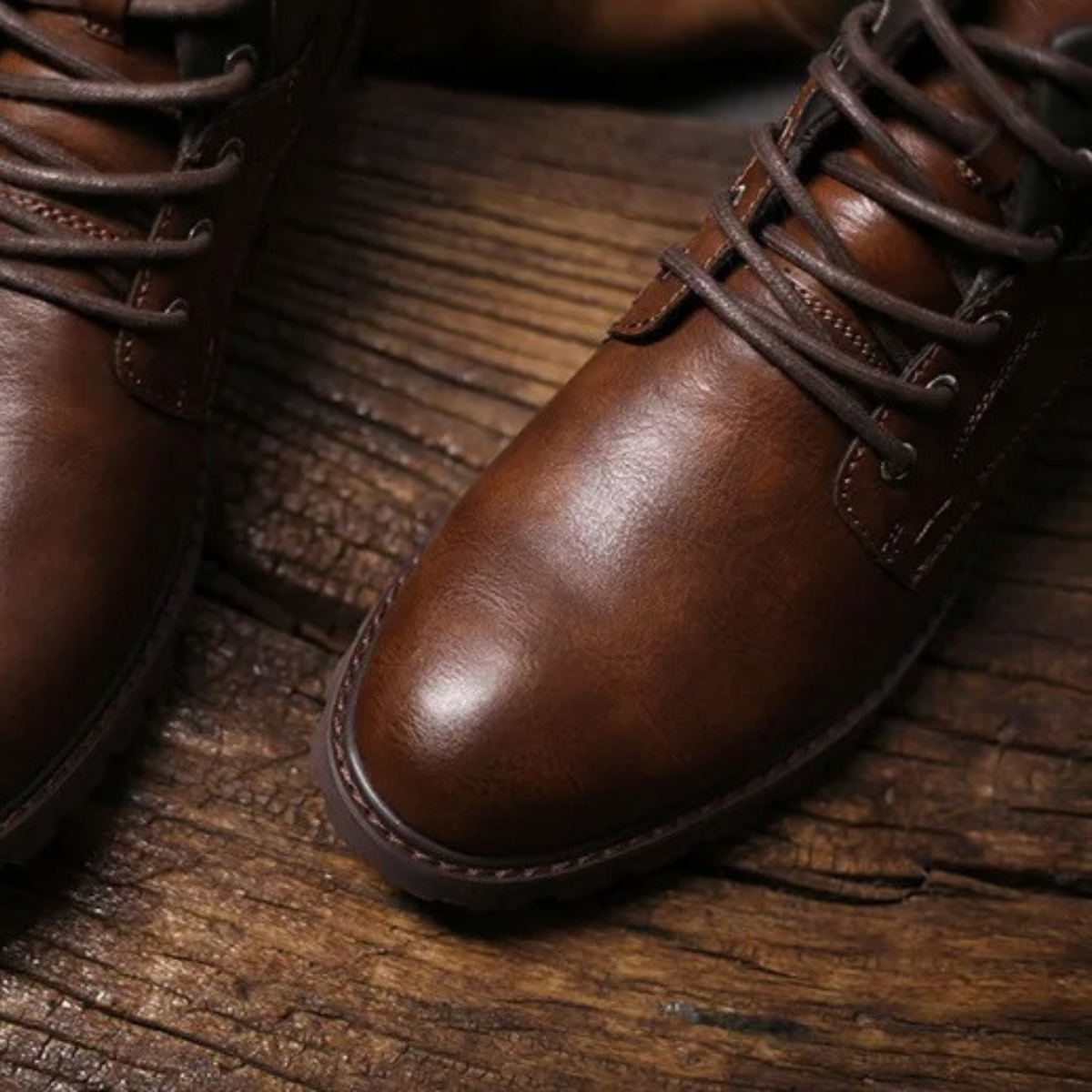 The Stanhope - Bottes de Biker Vintage Durables pour Hommes