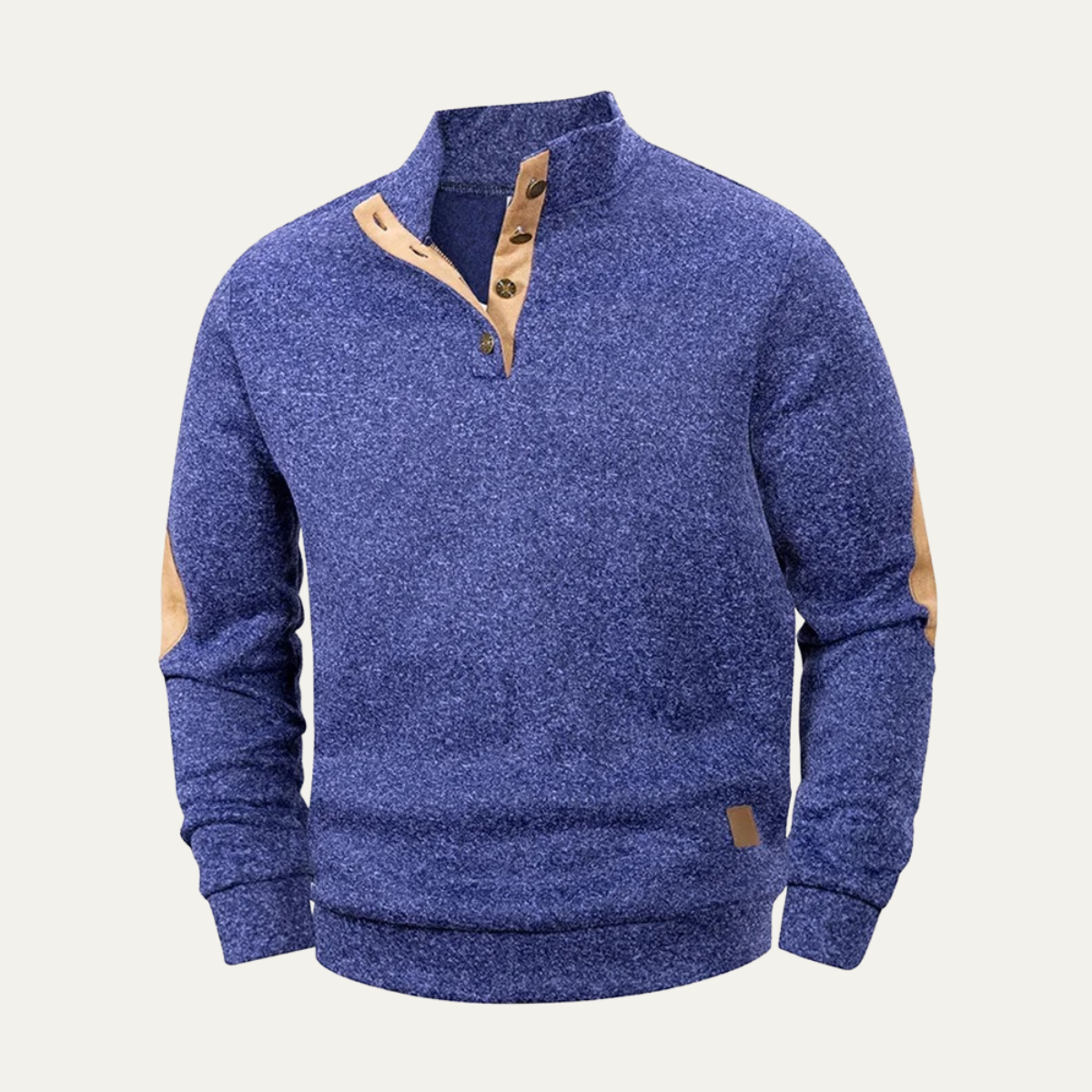 The Shanklin - Pull en maille à col montant décontracté pour homme