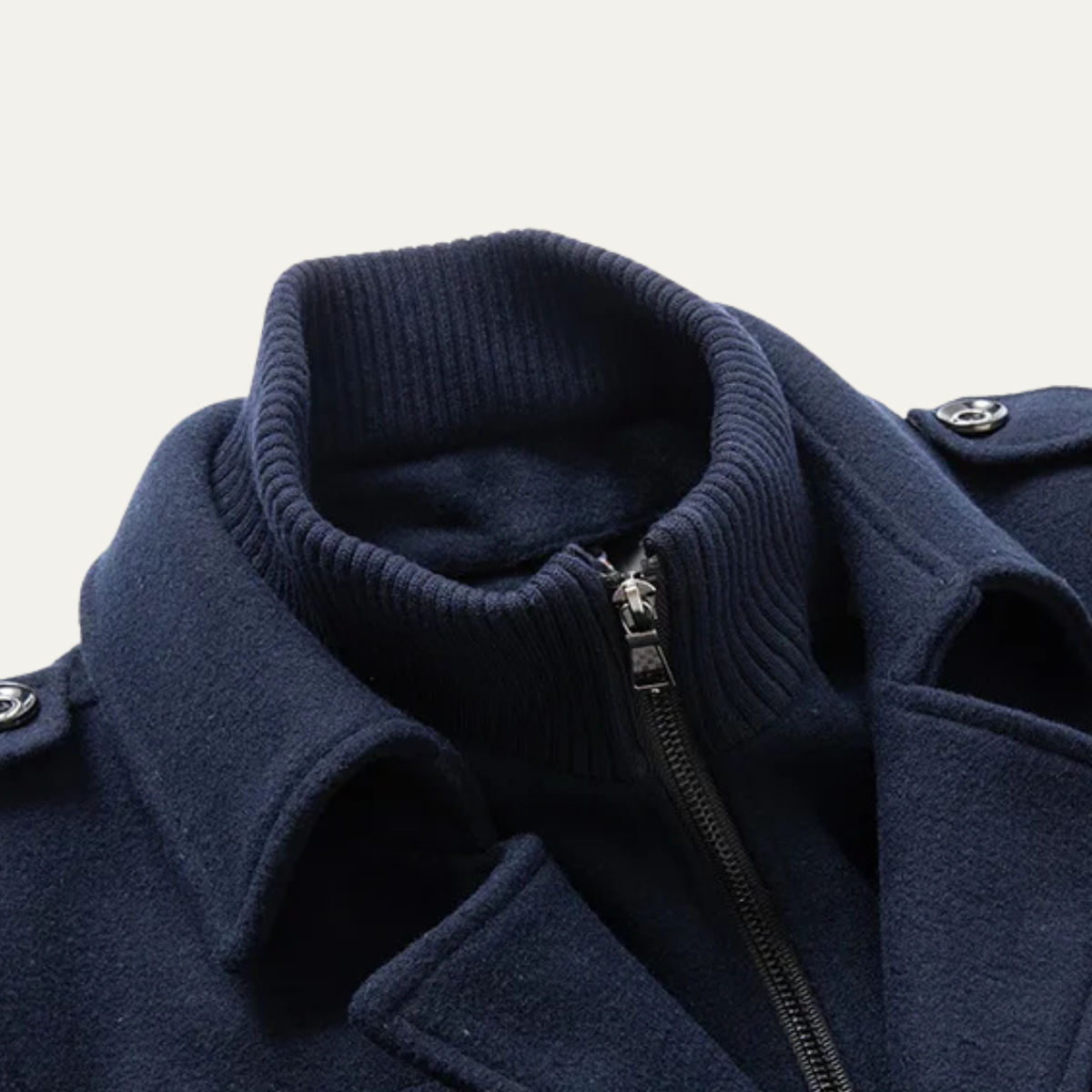 The Kensington - Trench Coat en Laine à Double Col pour Homme Kensington