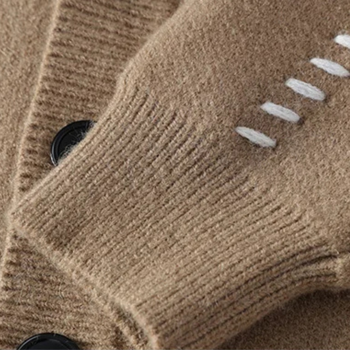 The Prosecco - Le Cardigan Tricoté à Boutons V Neck Casual pour Hommes