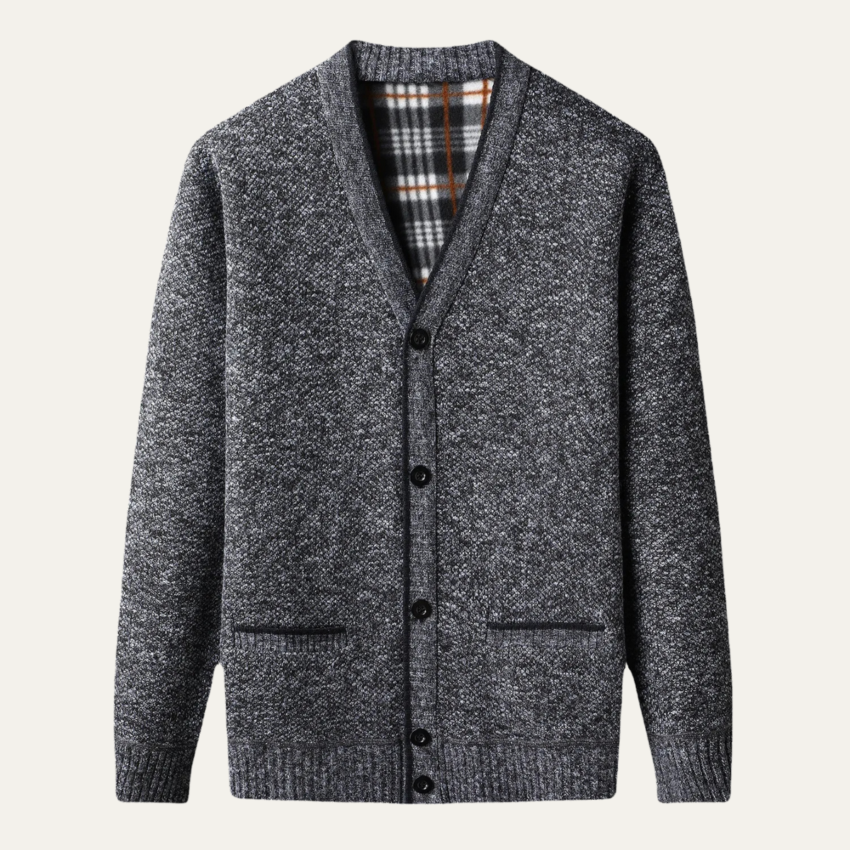 The Inverness - Cardigan Classique en Tricot Doux pour Hommes