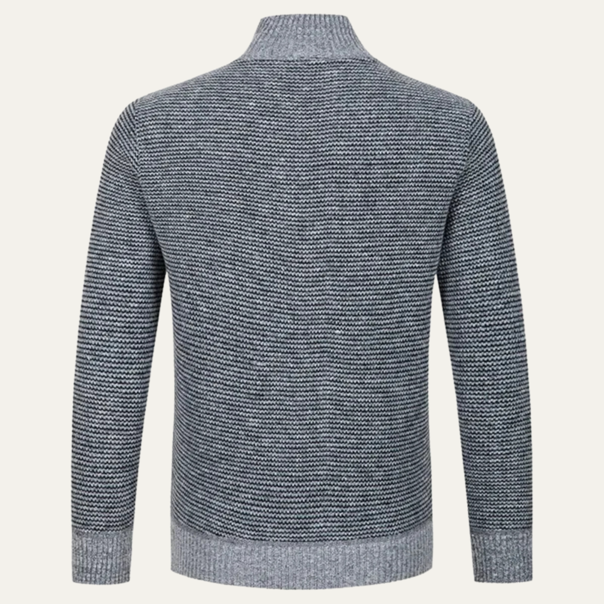 The Aderdeen - Cardigan matelassé à fermeture éclair pour homme