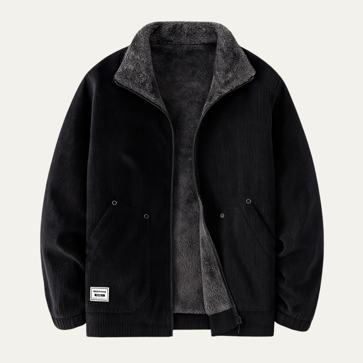 The Crosswood - Veste Zippée d'Hiver en Velours Côtelé pour Hommes