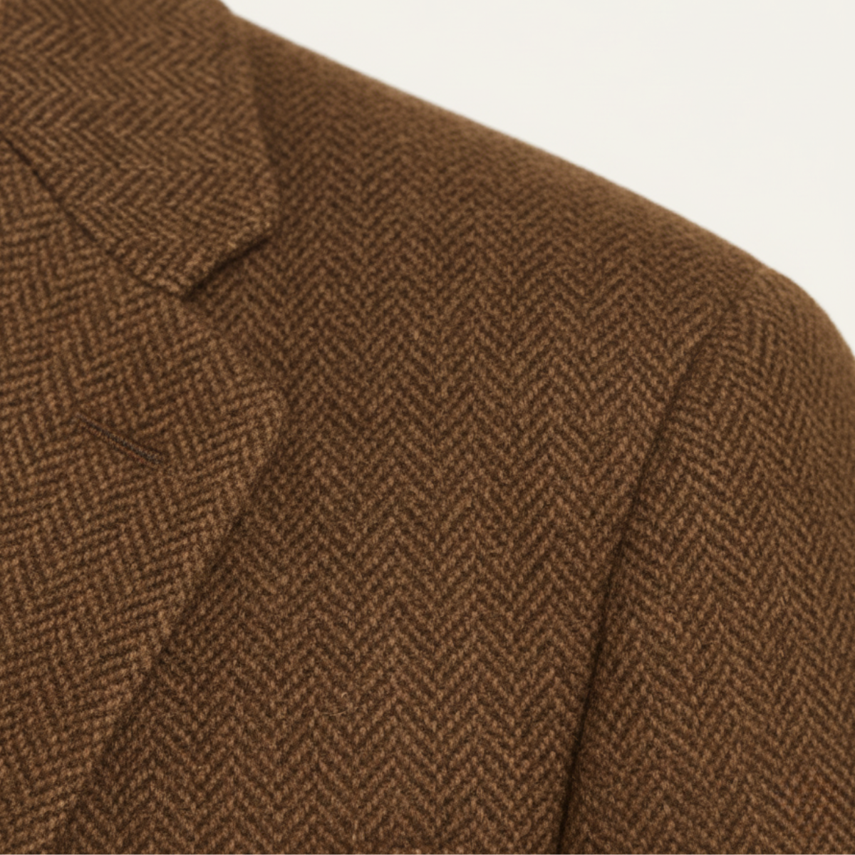 The Berwick - Blazer en Tweed Marron Smart Casual pour Hommes