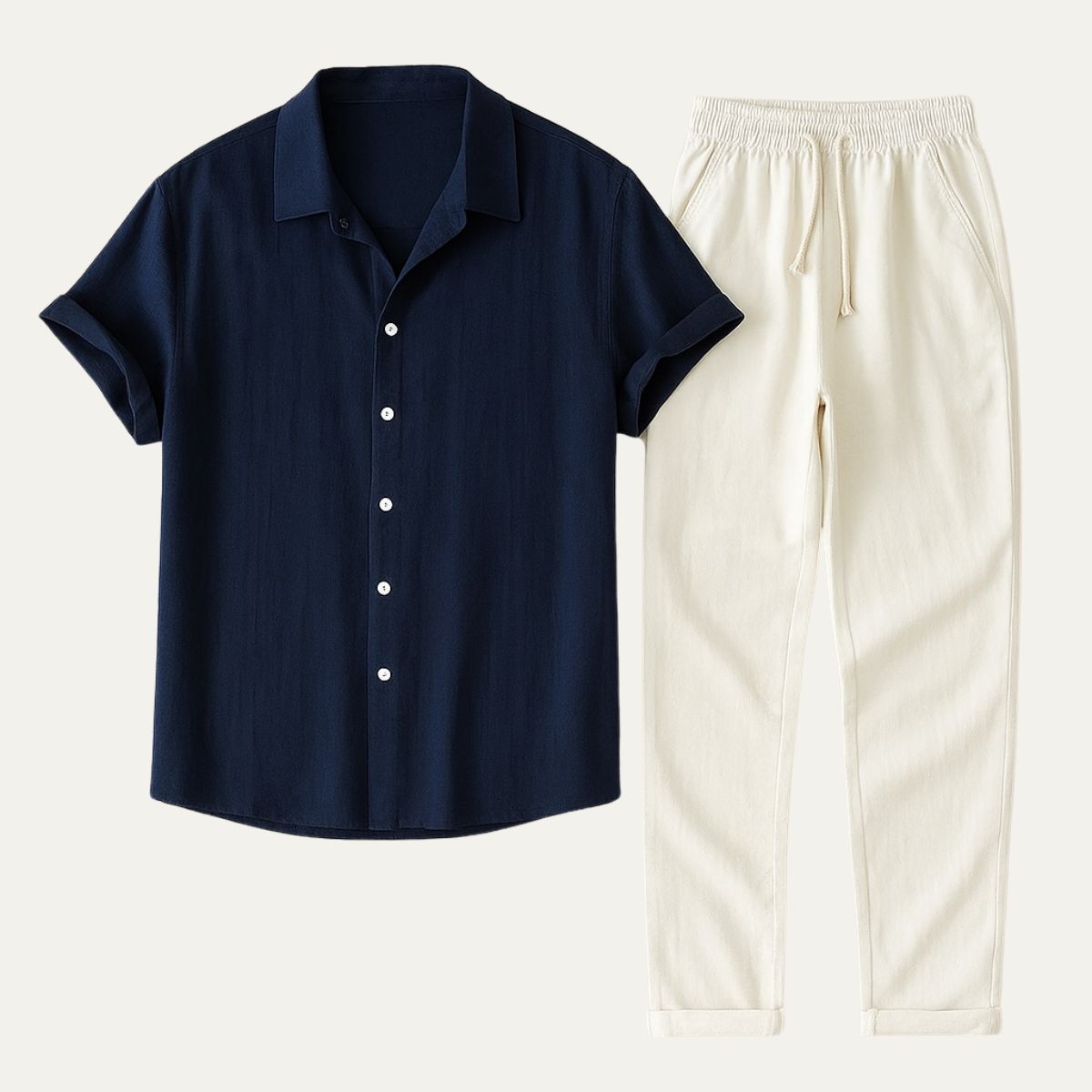 The Amalfi Ensemble en lin – Chemise et pantalon d'été pour homme