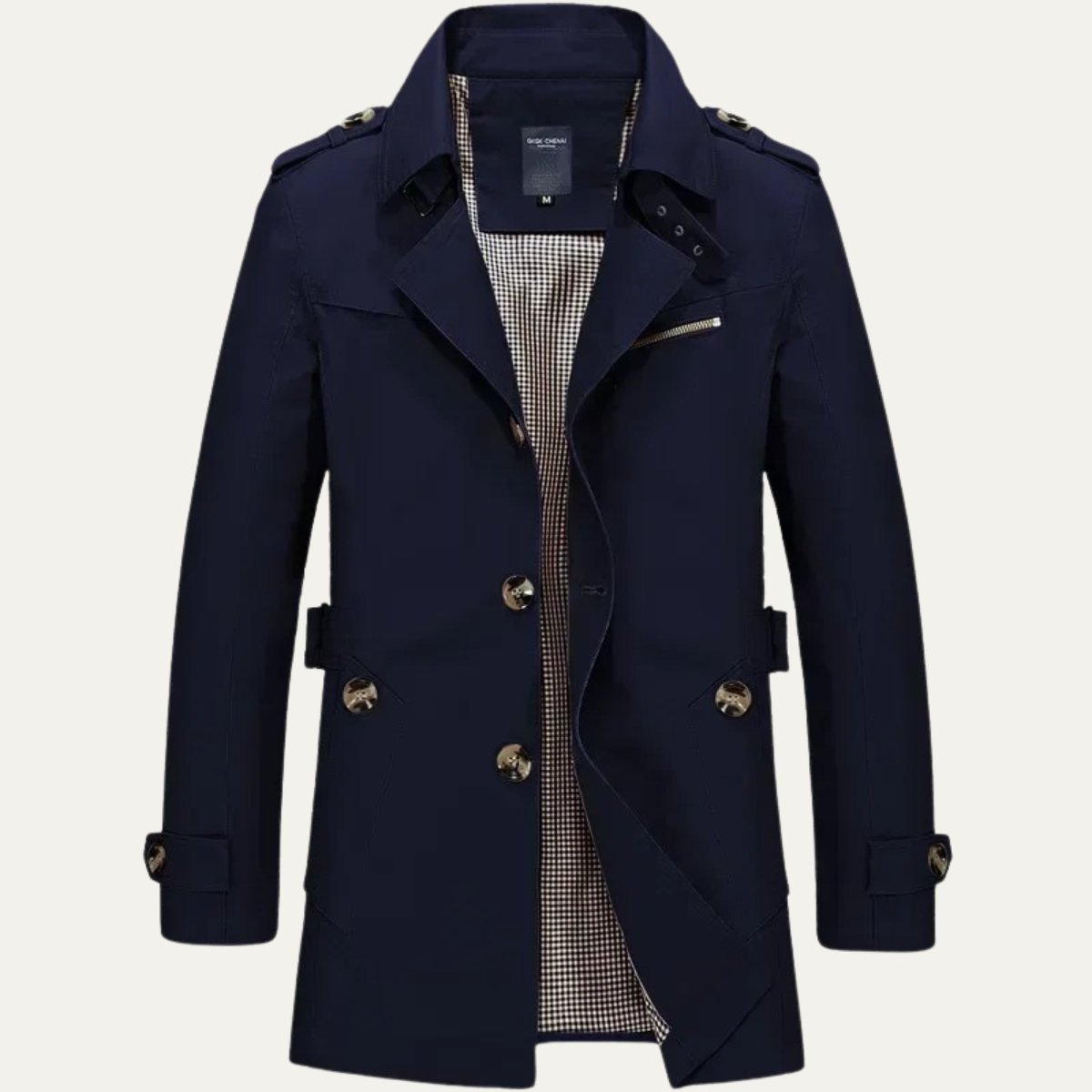 The Glenfield Trench-coat classique à double boutonnage pour homme