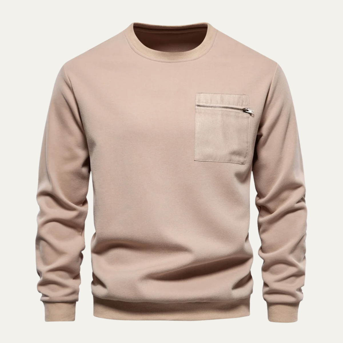 The Glasgow – Sweatshirt Homme avec Poche Zippée
