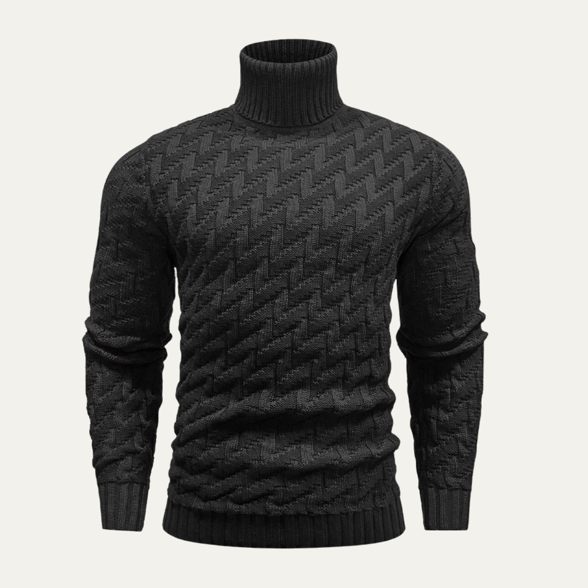 The Sussex – Pull à col roulé en maille pour homme