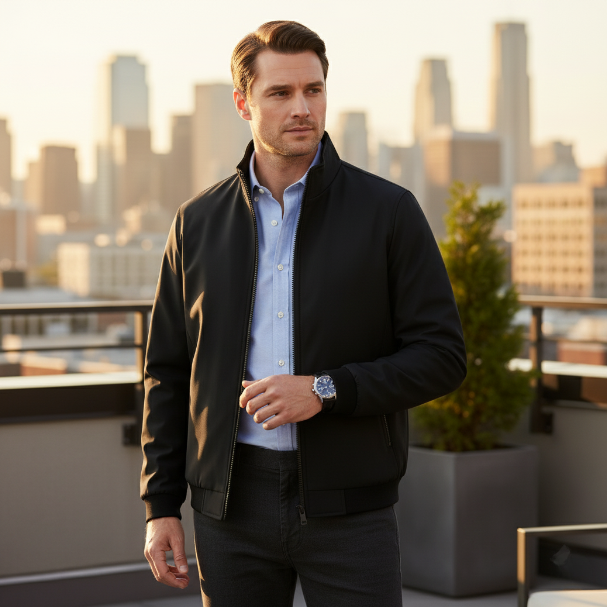 The Eversley - Veste élégante pour homme avec doublure polaire chaude